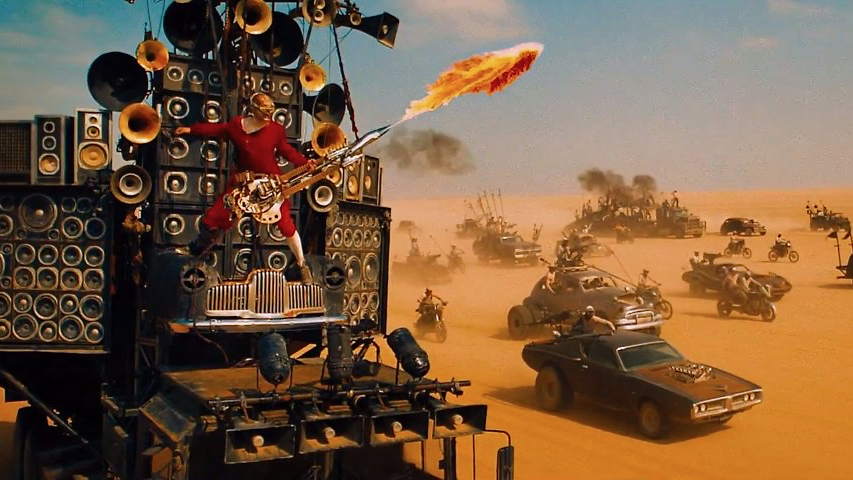 Image film Mad Max Fury Road concert de voitures